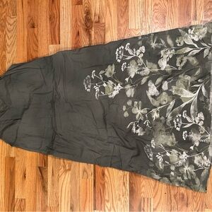 J. Jill Olive Floral Maxi Dress